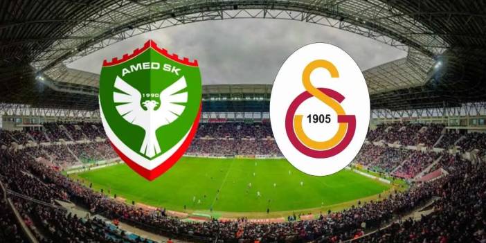 Amedspor Galatasaray maçının ilk 11'i belli oldu