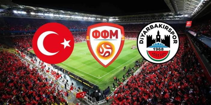 Türkiye-Kuzey Makedonya maçında Diyarbakırspor detayı