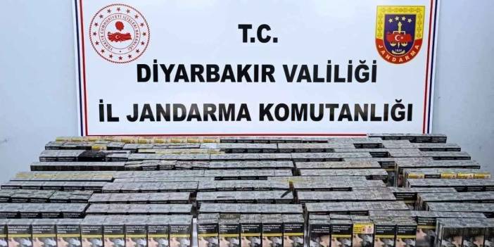 Diyarbakır’da 12 bin 748 paket kaçak sigaraya el konuldu