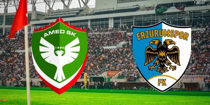 Amedspor Erzurum maçının 11'i belli oldu