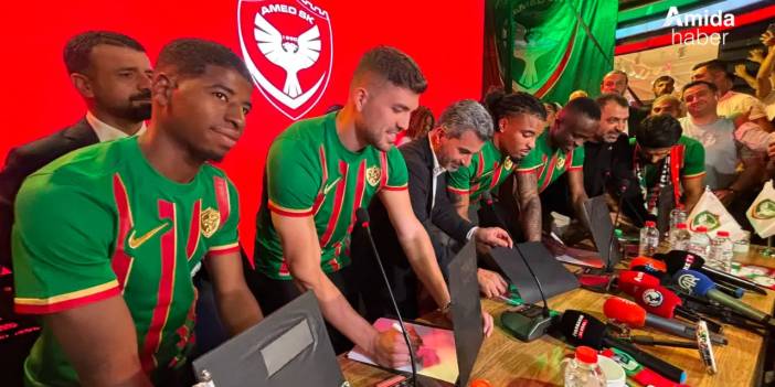 Amedspor’dan 5 yeni isme görkemli imza töreni