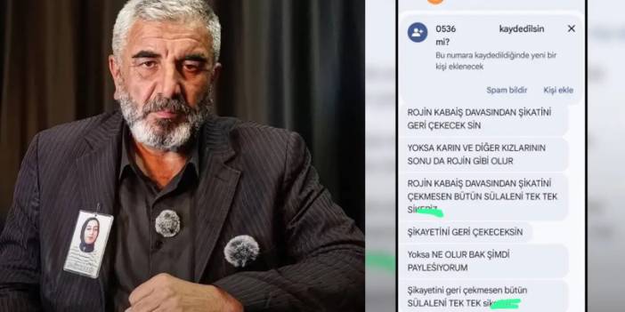 Rojin Kabaiş’in babasına tehdit: ‘Şikâyetini geri çekmezsen bir mermi kafanda olur’