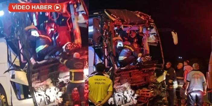 Yolcu otobüsü tırla çarpıştı: 2 ölü, 17 yaralı