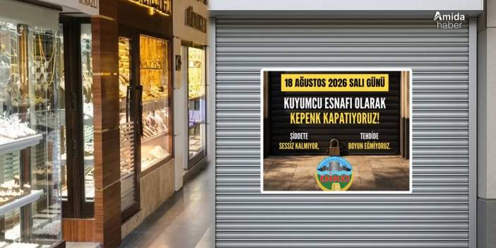 Diyarbakır’da 425 kuyumcu kepenk kapattı