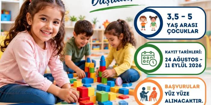 Diyarbakır’da 3,5-5 yaş arası çocuklar için kayıtlar başladı