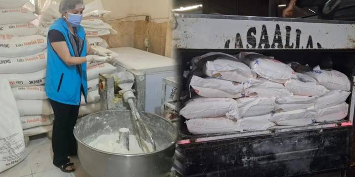 Diyarbakır’da bozulmuş 7 ton un imha edildi