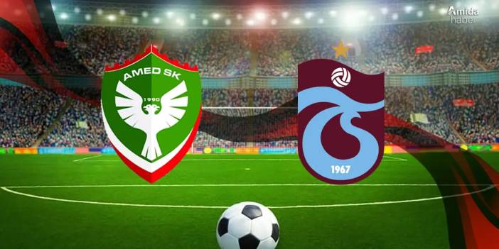 Amedspor-Trabzon maçı için geri sayım: İşte son durum