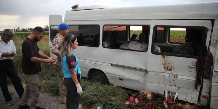 İşçi minibüsü tahliye kanalına düştü: 15 yaralı