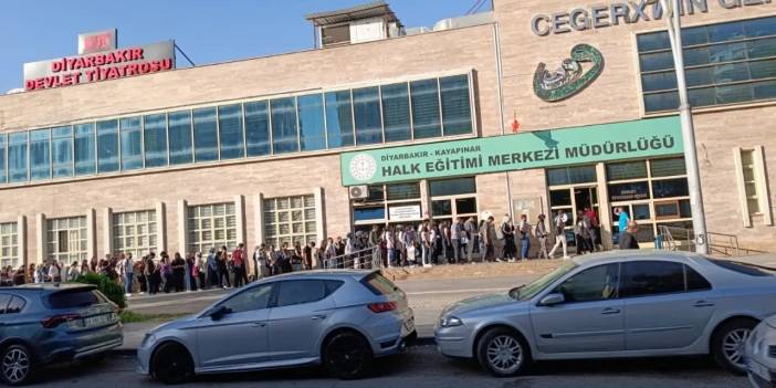Diyarbakır’da ‘yer kapma’ kuyruğu