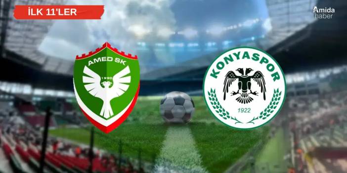 Amedspor’un Konyaspor maçındaki ilk 11’i belli oldu