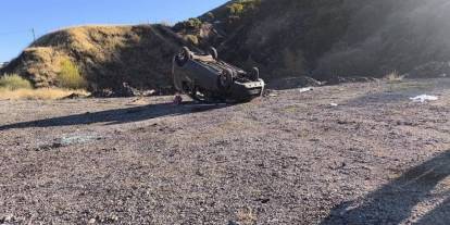 Bingöl’da araç takla attı: 5 yaralı
